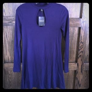 NWT Forever 21 Ribbed Keyhole Dress Sz S